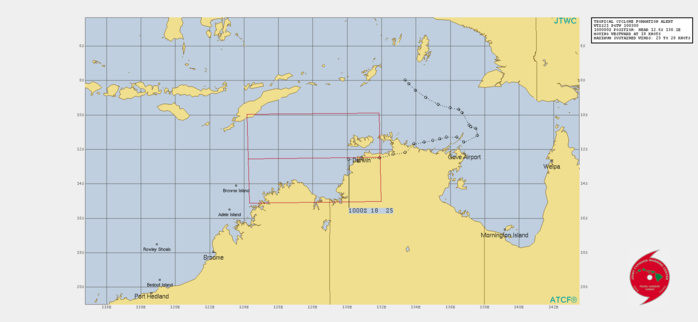 Western Australia: Invest 92S: Tropical Cyclone Formation Alert Western Australia: Invest 92S: Tropical Cyclone Formation Alert
