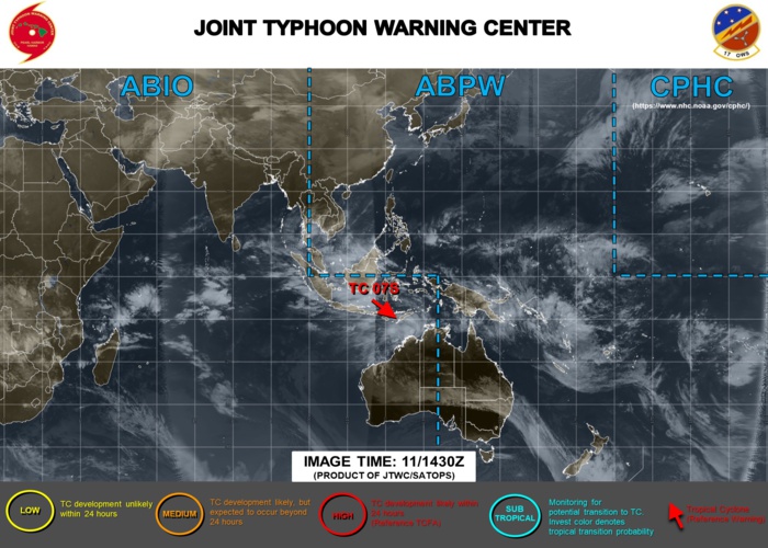 South Indian: 92S now TC 07S, intensifying next 48h over open seas South Indian: 92S now TC 07S, intensifying next 48h over open seas