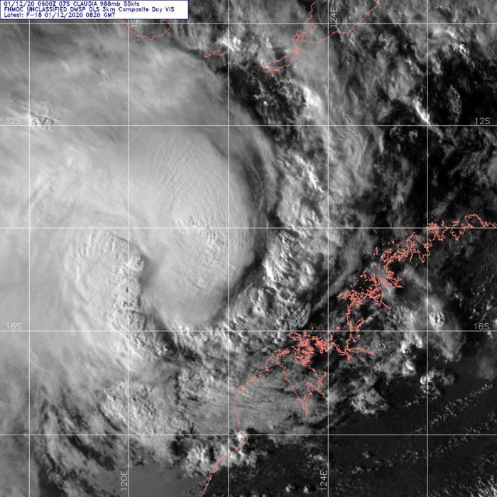 South Indian: 07S(CLAUDIA) forecast to reach Typhoon intensity within 12hours South Indian: 07S(CLAUDIA) forecast to reach Typhoon intensity within 12hours