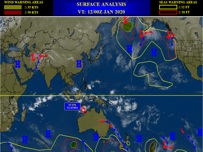 South Indian: 07S(CLAUDIA) forecast to reach Typhoon intensity within 12hours