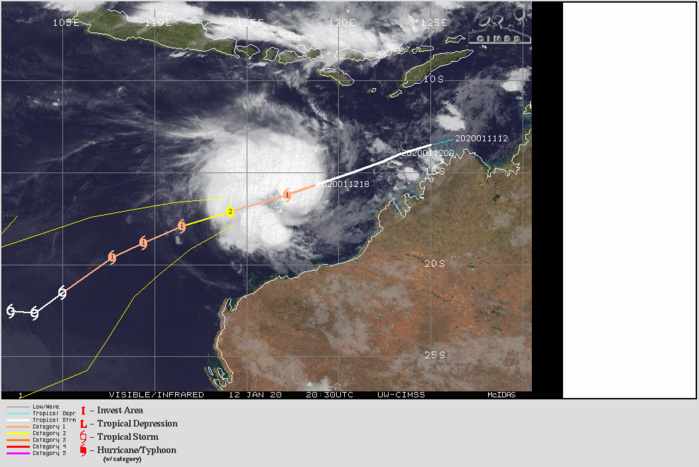 07S(CLAUDIA) still a category 1 US but intensifying over open waters