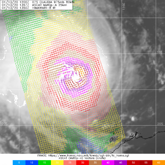 07S(CLAUDIA) probably peaking as a borderline cat 1/2 US 07S(CLAUDIA) probably peaking as a borderline cat 1/2 US