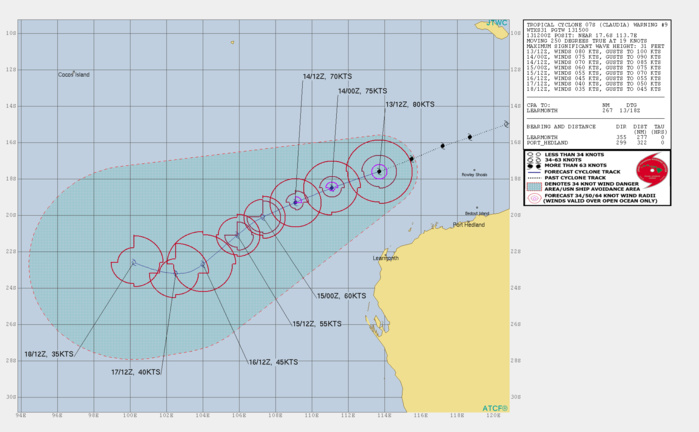 07S(CLAUDIA) probably peaking as a borderline cat 1/2 US 07S(CLAUDIA) probably peaking as a borderline cat 1/2 US