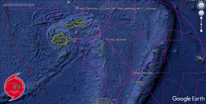 TC 08P(TINO), extremely intense convection, tracking less than 100km to Lambasa/Fiji TC 08P(TINO), extremely intense convection, tracking less than 100km to Lambasa/Fiji
