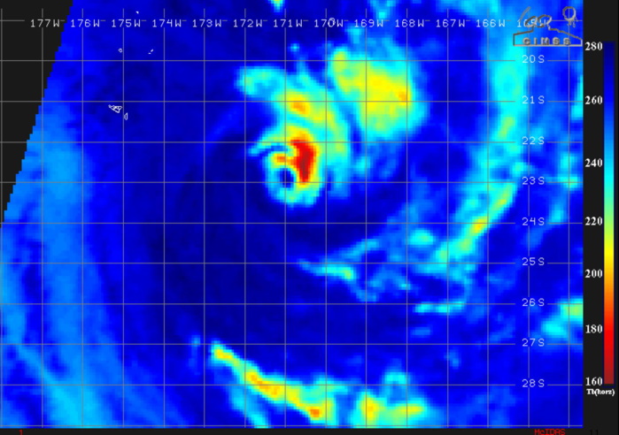 TC 08P(TINO) is forecast to begin extratropical transition in 12hours