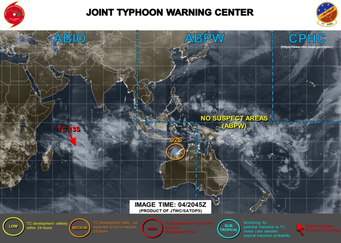 JTWC AT 02/04 21UTC JTWC AT 02/04 21UTC