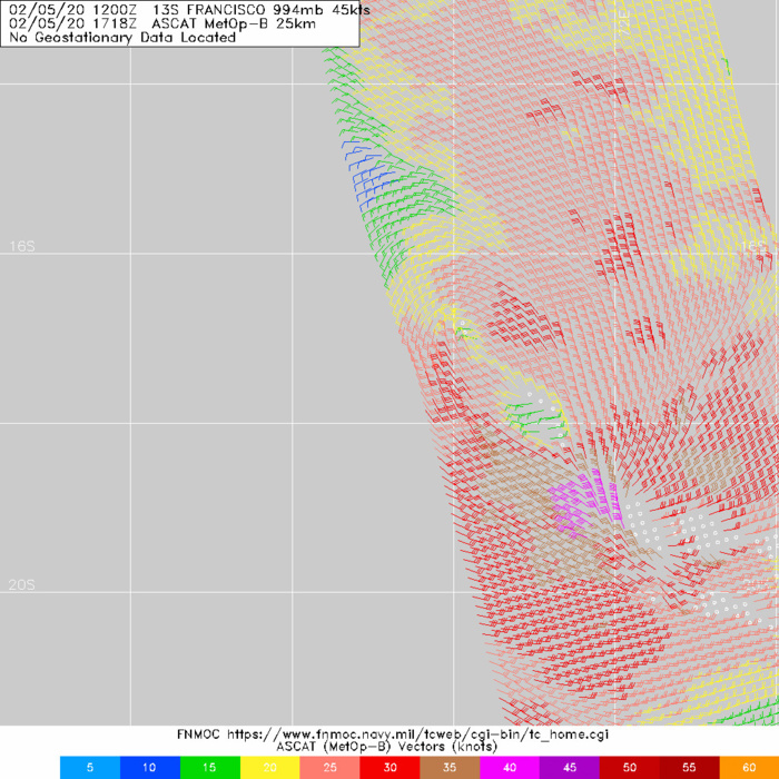 South Indian: TC 13S(FRANCISCO) and 92S update at 05/18UTC