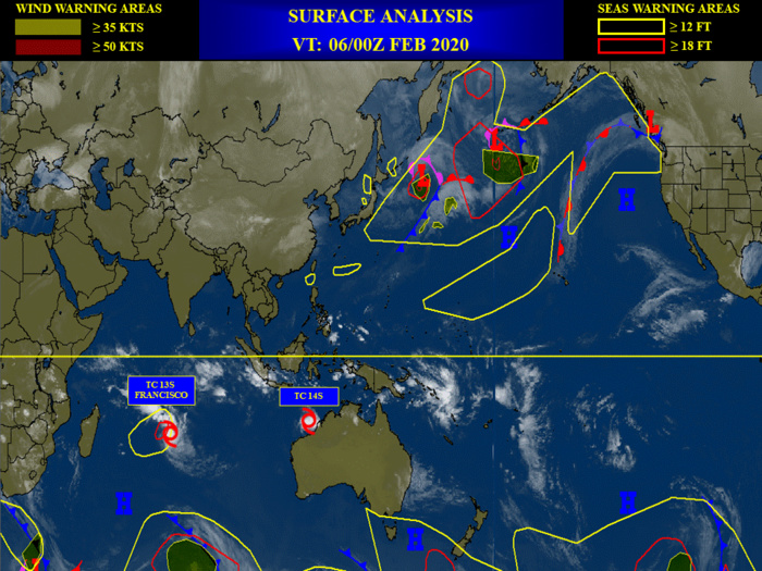 South Indian: TC 14S and TC 13S(FRANCISCO) update at 06/03UTC