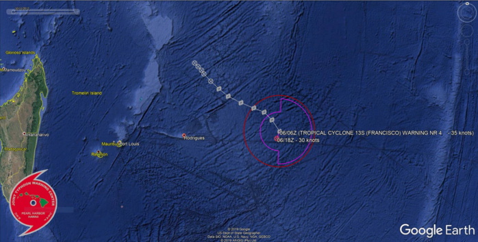 South Indian: TC 14S(DAMIEN) and TC 13S(FRANCISCO) update at 06/09UTC