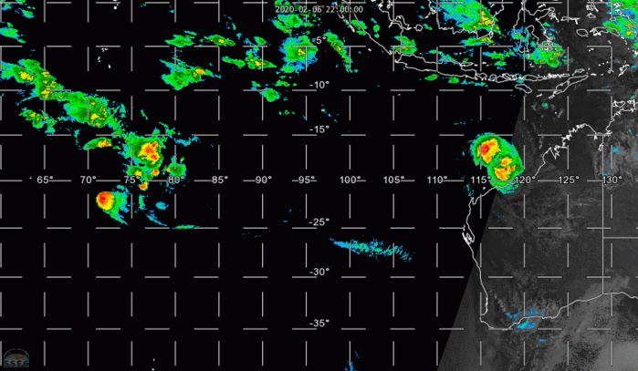 TC 14S(DAMIEN) intensifying, 13S(FRANCISCO) & 91P: updates at 07/03UTC