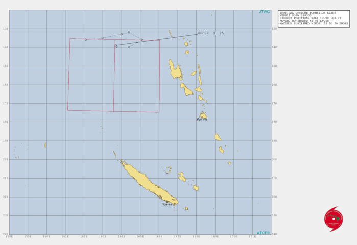 South Pacific: Invest 91P : Tropical Cyclone Formation Alert
