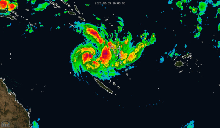 South Pacific: TC 15P(UESI) undergoing rapid intensification, update at 09/21UTC