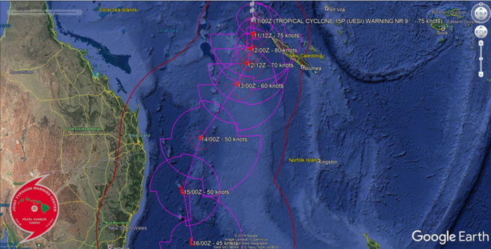 South Pacific: TC 15P(UESI) 75knots cyclone, update at 11/03UTC South Pacific: TC 15P(UESI) 75knots cyclone, update at 11/03UTC