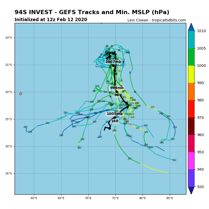 South Indian: Invest 94S, slow-moving next few days before developing while moving SE South Indian: Invest 94S, slow-moving next few days before developing while moving SE