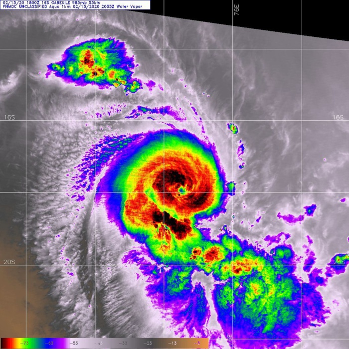 TC 16S(GABEKILE): rapid intensification. Invest 93P: Tropical Cyclone Formation Alert. 15/21UTC TC 16S(GABEKILE): rapid intensification. Invest 93P: Tropical Cyclone Formation Alert. 15/21UTC