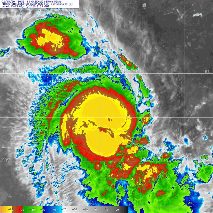 TC 16S(GABEKILE): category 1 US and Invest 93P: updates at 16/06UTC