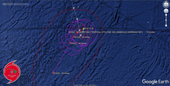TC 16S(GABEKILE): weakening and slow-moving and Invest 93P: updates at 17/06UTC