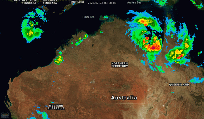 TC 19P over the Gulf of Carpentaria. Remnants of 17P and 18P. 90S: TCFA. Updates at 23/15UTC