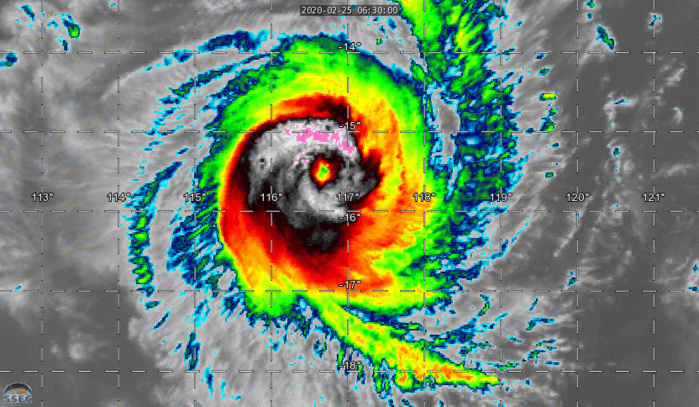 TC 20S(FERDINAND): CAT 2 US and intensifying. 19P(ESTHER): over-land, 25/09UTC update