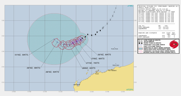 TC 20S(FERDINAND): CAT 2 US but expected to weaken rapidly from now on. 19P: 26/21UTC update TC 20S(FERDINAND): CAT 2 US but expected to weaken rapidly from now on. 19P: 26/21UTC update