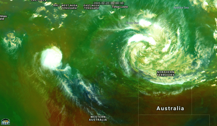 TC 20S(FERDINAND): CAT 1 US weakening rapidly. 19P(ESTHER): Tropical Cyclone Formation Alert TC 20S(FERDINAND): CAT 1 US weakening rapidly. 19P(ESTHER): Tropical Cyclone Formation Alert