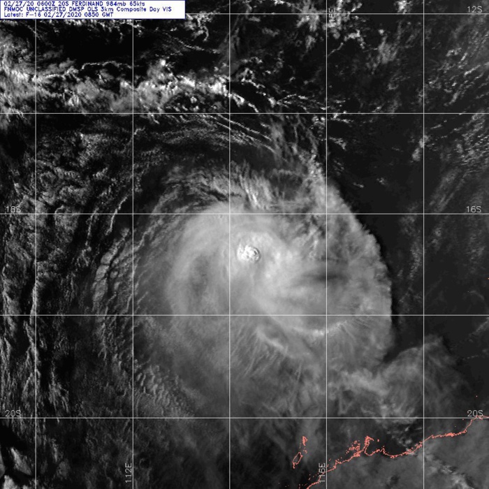 TC 20S(FERDINAND): CAT 1 US weakening rapidly. 19P(ESTHER): Tropical Cyclone Formation Alert TC 20S(FERDINAND): CAT 1 US weakening rapidly. 19P(ESTHER): Tropical Cyclone Formation Alert