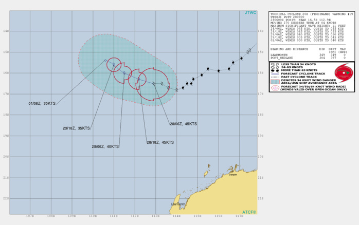 TC 20S(FERDINAND) and over-land TC 19P(ESTHER): 28/02 09UTC Update
