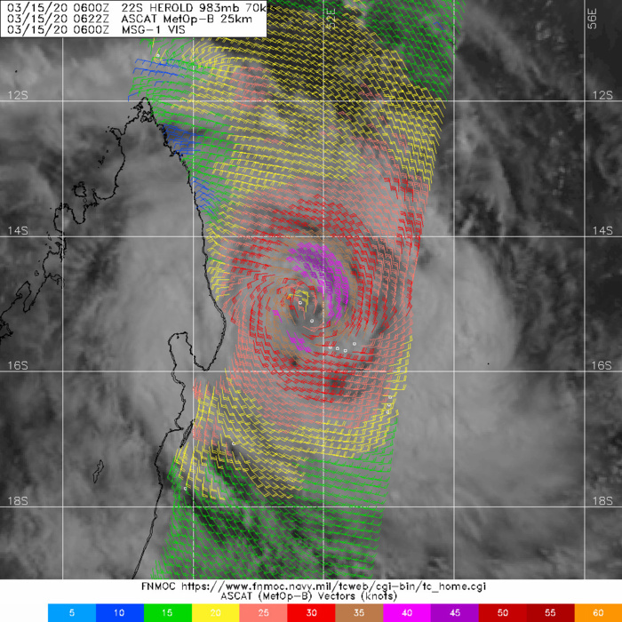 TC 22S(HEROLD): CAT 1 US and intensifying and TC 23P(GRETEL): updates at 15/09UTC