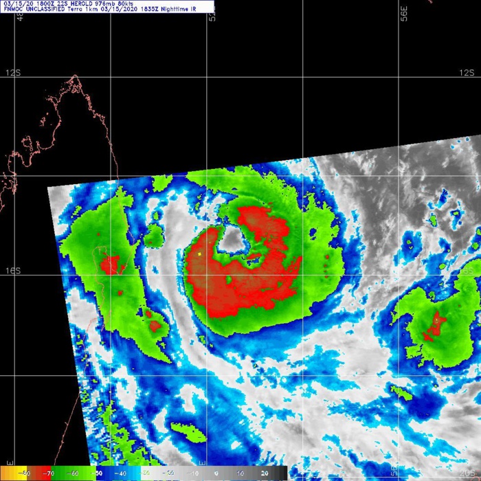 TC 22S(HEROLD): intensifying to CAT3 US within 24h, TC 23P(GRETEL): beginning ET transition
