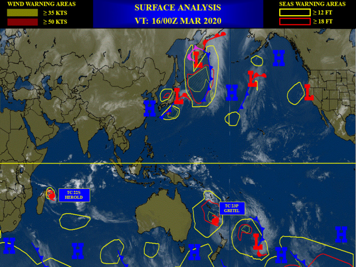 TC 22S(HEROLD): CAT 1 US and intensifying, tracking almost over Tromelin island