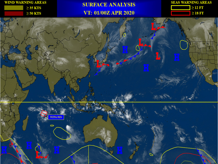 South Indian: Invest 91S now HIGH for the next 24h. South Pacific: Invest 90P: MEDIUM