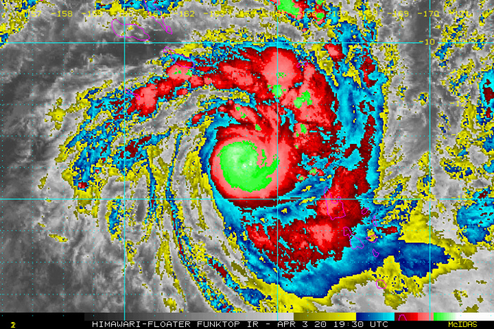 TC 24S(IRONDRO) intensifying ,TC 25P(HAROLD) intensifying rapidly. Updates at 04/03UTC