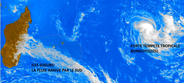 Photo satellite de ce mardi midi. PH. Photo satellite de ce mardi midi. PH.