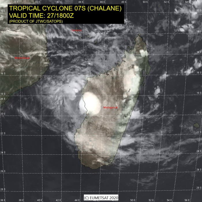 TC 07S(CHALANE) forecast to intensify significantly over the Mozambique Channel TC 07S(CHALANE) forecast to intensify significantly over the Mozambique Channel