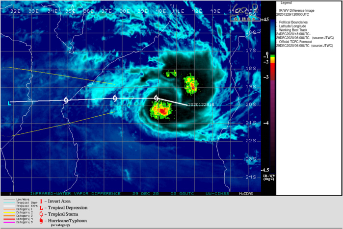 DEEPENING CENTRAL CONVECTION. CLICK TO ANIMATE IF NECESSARY. DEEPENING CENTRAL CONVECTION. CLICK TO ANIMATE IF NECESSARY.