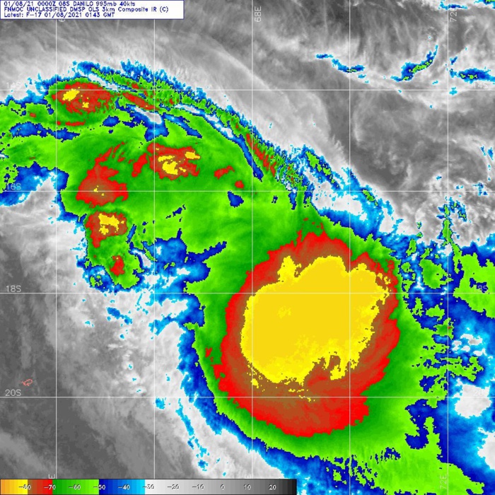 08/0143UTC. DMSP. DEEP CONVECTION IS LOCATED TO THE SOUTHEAST OF THE LOW LEVEL CENTER.