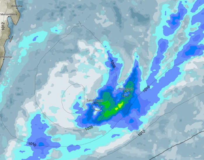 Le pic de l'instabilité pluvio- orageuse potentielle pourrait intervenir en soirée de Lundi et au cours de la nuit de Lundi à Mardi.