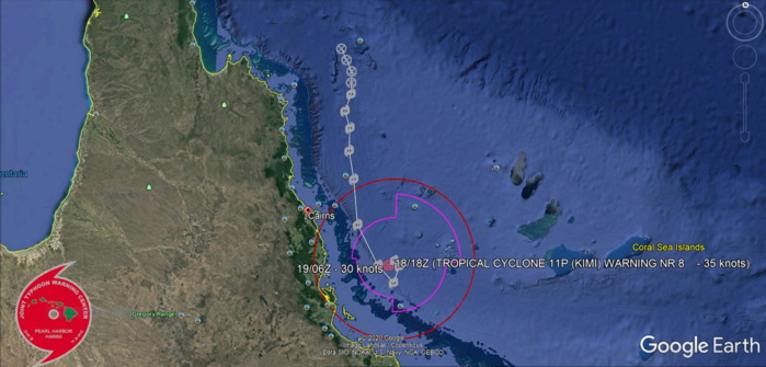 WARNING 8. THE SYSTEM IS NOT EXPECTED  TO RE-CONSOLIDATE,THE REMNANTS OF  TC 11P WILL LIKELY DRIFT NORTHWARD WITH THE LOW LEVEL WIND FLOW.  THIS IS THE FINAL WARNING ON THIS SYSTEM BY THE JOINT TYPHOON WRNCEN  PEARL HARBOR HI. WARNING 8. THE SYSTEM IS NOT EXPECTED  TO RE-CONSOLIDATE,THE REMNANTS OF  TC 11P WILL LIKELY DRIFT NORTHWARD WITH THE LOW LEVEL WIND FLOW.  THIS IS THE FINAL WARNING ON THIS SYSTEM BY THE JOINT TYPHOON WRNCEN  PEARL HARBOR HI.