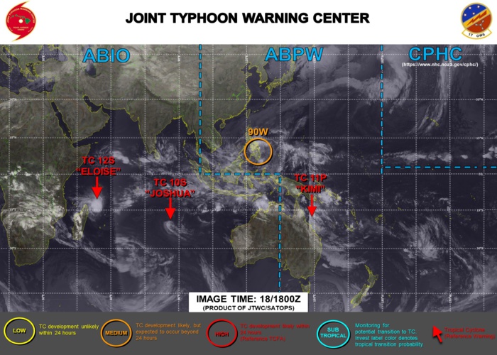 18/18UTC. INVEST 90W: MEDIUM CHANCES OF DEVELOPMENT FOR THE NEXT 24HOURS.