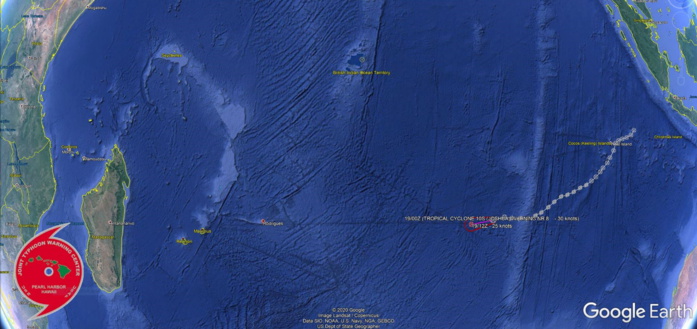 19/03UTC. WARNING 8.THIS SYSTEM HAS FALLEN BELOW THE JTWC WARNING THRESHOLD OF 35KTS AND  IS NOT EXPECTED TO RECOVER. AS SUCH, THIS IS THE FINAL WARNING  ON THIS SYSTEM BY THE JOINT TYPHOON WRNCEN PEARL HARBOR HI.