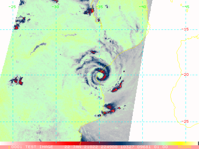 22/2249UTC. MICROWAVE DEPICTED STRONGER EASTERN QUADRANT.