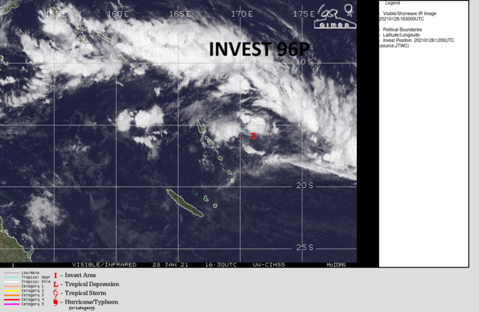 INVEST 96P. TROPICAL CYCLONE FORMATION ALERT. THE AREA IS SLOWLY CONSOLIDATING APPRX 740KM TO THE NORTHWEST OF SUVA/FIJI. INVEST 96P. TROPICAL CYCLONE FORMATION ALERT. THE AREA IS SLOWLY CONSOLIDATING APPRX 740KM TO THE NORTHWEST OF SUVA/FIJI.