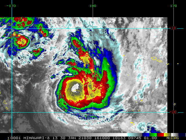 15P(ANA). 30/1610UTC.ENHANCED INFRARED SATELLITE  IMAGERY DEPICTS A CONSOLIDATING SYSTEM WITH SPIRAL BANDING WRAPPING  INTO A DEFINED LOW-LEVEL CIRCULATION CENTER. A PARTIAL 300830UTC ASCAT- A IMAGE AND 30/12UTC SURFACE OBSERVATIONS FROM VIWA ISLAND (91670) AND  RAKIRAKI (91669) SUPPORT THE INITIAL POSITION AND INDICATE 35-40  KNOT WINDS OVER THE WESTERN AND SOUTHERN SEMICIRCLES. ADDITIONALLY,  RAKIRAKI IS REPORTING A SLP OF 989.3MB, WHICH CORRESPONDS TO ABOUT  45 KNOTS. 15P(ANA). 30/1610UTC.ENHANCED INFRARED SATELLITE  IMAGERY DEPICTS A CONSOLIDATING SYSTEM WITH SPIRAL BANDING WRAPPING  INTO A DEFINED LOW-LEVEL CIRCULATION CENTER. A PARTIAL 300830UTC ASCAT- A IMAGE AND 30/12UTC SURFACE OBSERVATIONS FROM VIWA ISLAND (91670) AND  RAKIRAKI (91669) SUPPORT THE INITIAL POSITION AND INDICATE 35-40  KNOT WINDS OVER THE WESTERN AND SOUTHERN SEMICIRCLES. ADDITIONALLY,  RAKIRAKI IS REPORTING A SLP OF 989.3MB, WHICH CORRESPONDS TO ABOUT  45 KNOTS.