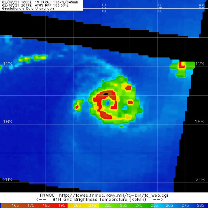 19S(FARAJI). 07/201UTC. MICROWAVE STILL DEPICTING A COMPACT AND INTENSE SYSTEM WITH A WELL DEFINED EYE FEATURE.
