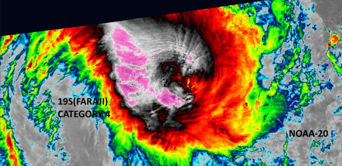 19S(FARAJI). 09/0746UTC. NOAA-20 SHOWING THE COLLAPSING EYE FEATURE. 19S(FARAJI). 09/0746UTC. NOAA-20 SHOWING THE COLLAPSING EYE FEATURE.