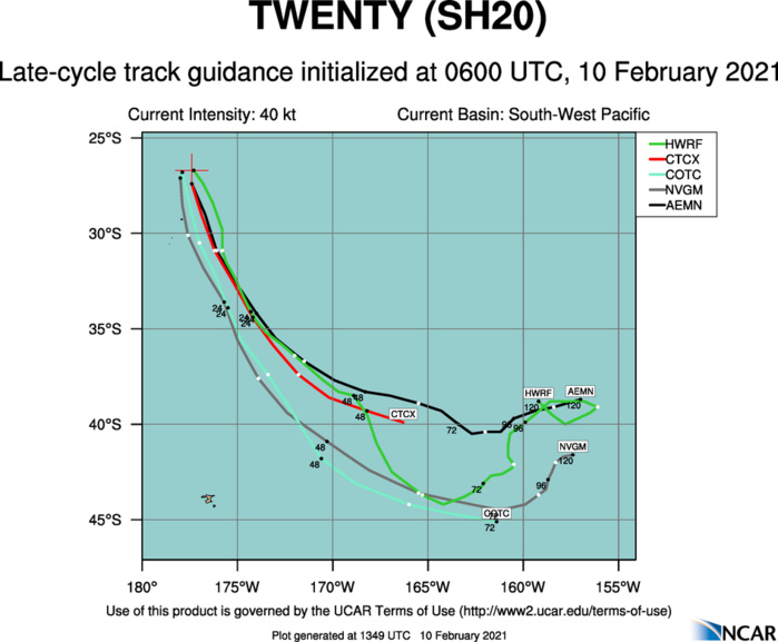 20P(TWENTY). NUMERICAL MODEL GUIDANCE IS IN GOOD AGREEMENT AND THERE IS HIGH  CONFIDENCE IN THE JTWC FORECAST TRACK.