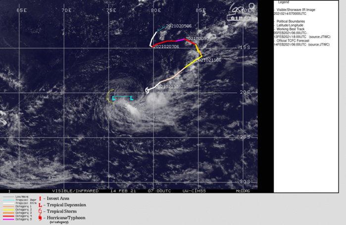 19S(FARAJI). WARNING 19/FINAL. CURRENT INTENSITY IS NOW BELOW WARNING CRITERIA DUE TO THE COMBINED EFFECTS OF DRY  AIR ENTRAINMENT, NORTHWESTERLY CONVERGENT FLOW ALOFT, AND PERSISTENT  MODERATE (15-20 KTS) WIND SHEAR, THE REMNANTS OF TC 19S WILL CONTINUE  TRACKING GENERALLY WESTWARD ALONG THE NORTHERN PERIPHERY OF THE LOW  TO MID-LEVEL SUBTROPICAL RIDGE LOCATED TO THE SOUTH BUT ARE NOT EXPECTED TO  REDEVELOP. THIS IS THE FINAL WARNING ON THIS SYSTEM BY THE JOINT  TYPHOON WRNCEN PEARL HARBOR HI. THE SYSTEM WILL BE CLOSELY MONITORED  FOR SIGNS OF REGENERATION.