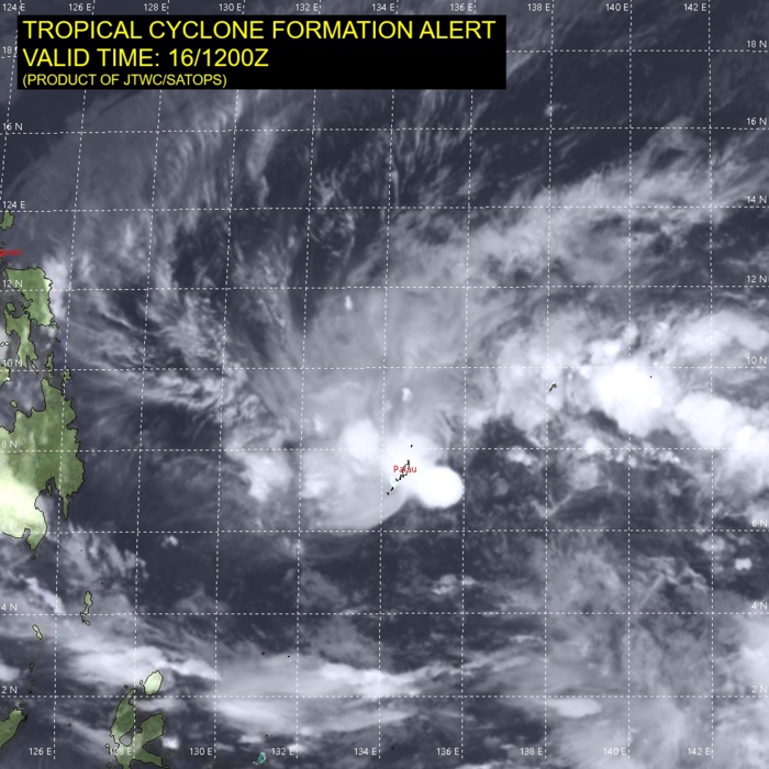 INVEST 91W: 16/12UTC. INVEST 91W: 16/12UTC.