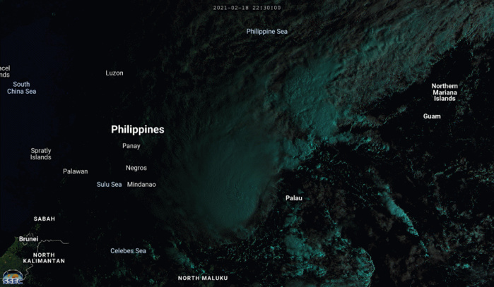 01W(DUJUAN). 19/02UTC. ANIMATED MULTISPECTRAL SATELLITE IMAGERY INDICATES A SLOWLY-CONSOLIDATING SYSTEM WITH A PERSISTENT MASS OF DEEP CONVECTION OBSCURING THE LOW-LEVEL CIRCULATION CENTER (LLCC) WHICH IS LOCATED UNDER THE EASTERN EDGE OF THE DEEP CONVECTION. 01W(DUJUAN). 19/02UTC. ANIMATED MULTISPECTRAL SATELLITE IMAGERY INDICATES A SLOWLY-CONSOLIDATING SYSTEM WITH A PERSISTENT MASS OF DEEP CONVECTION OBSCURING THE LOW-LEVEL CIRCULATION CENTER (LLCC) WHICH IS LOCATED UNDER THE EASTERN EDGE OF THE DEEP CONVECTION.