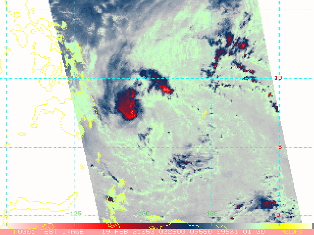 01W(DUJUAN). 19/0325UC. MICROWAVE COMPOSITE IMAGE DEPICTS SHALLOW CURVED BANDING WRAPPING  INTO THE LLCC WITH A SYMMETRICAL AREA OF DEEP CONVECTION DISPLACED  TO THE NORTHWEST.
